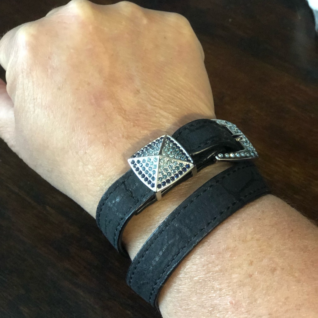 Lia Sophia Leather Wrap Bracelet 16$